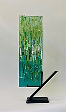 Spring Green Refuge II by Alicia Kelemen (Art Glass Sculpture)