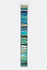 Blue Sea Mosaic Bands by Alicia Kelemen (Art Glass Sculpture)