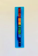 Rainbow Waterfall Wall II by Alicia Kelemen (Art Glass Wall Sculpture)
