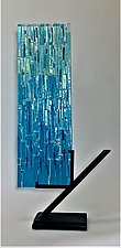 Sapphire Refuge II by Alicia Kelemen (Art Glass Sculpture)