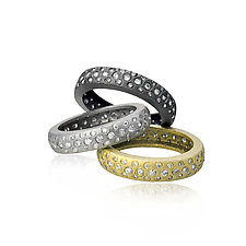 Fairy Dust Diamond Rings by Rebecca Myers (Gold, Silver & Stone Ring)