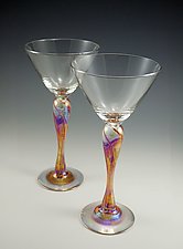 Martini Glass by Mark Rosenbaum (Art Glass Drinkware)