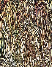 September Prairie Grasses by Helen Klebesadel (Watercolor Painting)