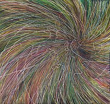 Spiral Prairie Grass I by Helen Klebesadel (Watercolor Painting)
