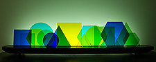 Euclid by Bernie Huebner and Lucie Boucher (Art Glass Sculpture)