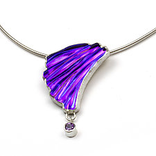 Morning Dew Pendant by Debra Adelson (Silver, Stone & Glass Necklace)