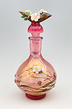 Cherry Blossoms by Chris Pantos (Art Glass Perfume Bottle)