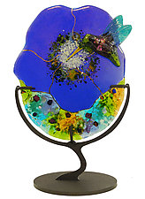 Hummingbird by Karen Ehart (Art Glass Sculpture)