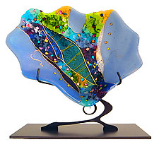 Small Shell Sculpture by Karen Ehart (Art Glass Sculpture)