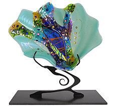 Small Shell Sculpture by Karen Ehart (Art Glass Sculpture)