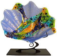 Large Shell Sculpture by Karen Ehart (Art Glass Sculpture)