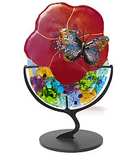 Butterfly by Karen Ehart (Art Glass Sculpture)