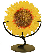 Sunflower by Karen Ehart (Art Glass Sculpture)