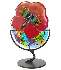 Dragonfly by Karen Ehart (Art Glass Sculpture)