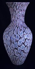 Violet Flower Murrine Vase by Michael Egan (Art Glass Vase)
