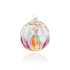 Rainbow Sprinkle by Glass Eye Studio (Art Glass Ornament)
