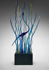 Serenading in the Mystical Marsh by Warner Whitfield and Beatriz Kelemen (Art Glass Sculpture)