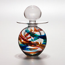 Helix Egg Perfume Bottle by Michael Trimpol and Monique LaJeunesse (Art Glass Perfume Bottle)