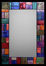 Geometric Firescale Mirror by Kim Eubank (Metal Mirror)