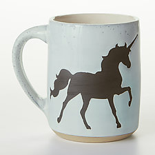 Unicorn Mug by Cathy Broski (Ceramic Mug)
