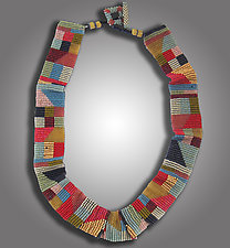 Pleated Necklace by Julie Powell (Beaded Necklace)