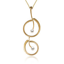 Your Melody Pendant by Aleksandra Vali (Gold, Silver & Stone Necklace)