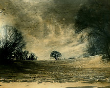 Winter Scene by Elizabeth Holmes (Infrared, Hand Painted Photograph)