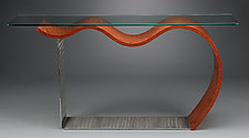 Flying Console Table by Richard Judd and James Papadopoulos (Wood Console Table)
