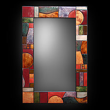 Art Deco Metallic Mirror by Kim Eubank (Metal Mirror)