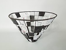 Checkmate Basket by Sally Prangley (Steel & Paper Basket)