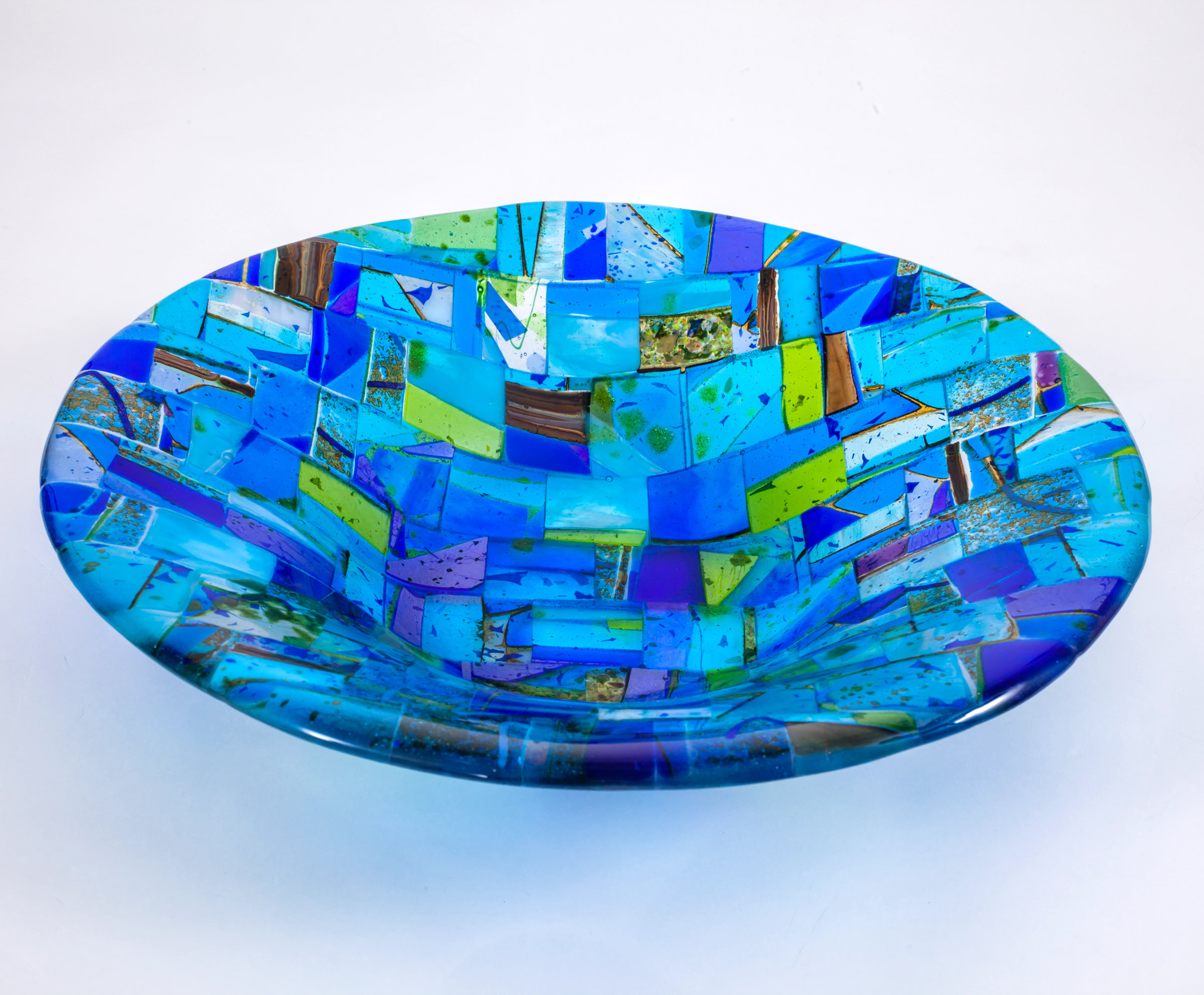 Fused glass bowl