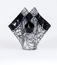 Black Magic Vessel by Varda Avnisan (Art Glass Vessel)