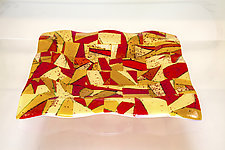 Desert Sun Platter by Varda Avnisan (Art Glass Platter)