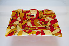 Desert Sun Platter by Varda Avnisan (Art Glass Platter)