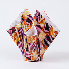 Abstract Purple Vessel by Varda Avnisan (Art Glass Vessel)
