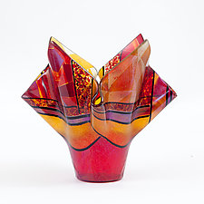 Flamenco Art Glass Sculpture by Varda Avnisan (Art Glass Sculpture)