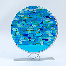 Ocean View Art Glass Sculpture by Varda Avnisan (Art Glass Sculpture)