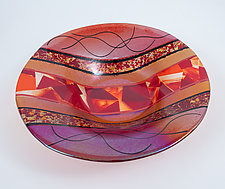Paris Bowl by Varda Avnisan (Art Glass Bowl)