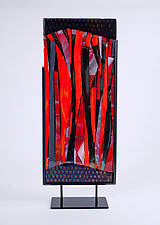 Midnight Forest by Varda Avnisan (Art Glass Sculpture)