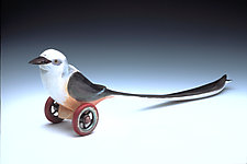 Scissortail Flycatcher by Dona Dalton (Wood Sculpture)