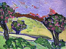 Green Fields by Leonard Moskowitz (Acrylic & Oil Painting)