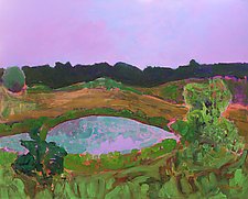 Landscape Memory by Leonard Moskowitz (Acrylic Painting)
