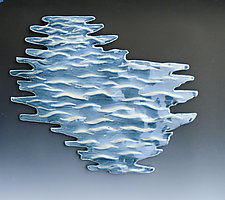 Slice of Fresh Water by Lenore Lampi (Ceramic Wall Sculpture)