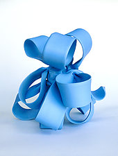 Bonnie Blue by Lenore Lampi (Ceramic Sculpture)