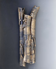 Birch in Bronze by Lenore Lampi (Ceramic Wall Sculpture)