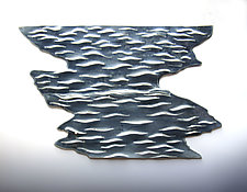 Slice of Lake Superior Variation One by Lenore Lampi (Ceramic Sculpture)