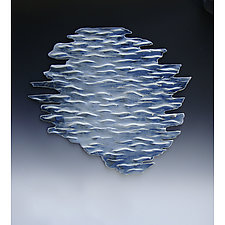 Slice of Lake Superior Two by Lenore Lampi (Ceramic Wall Sculpture)