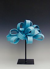 Robin's Egg Blue by Lenore Lampi (Ceramic Sculpture)