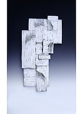 Modern Two by Lenore Lampi (Ceramic Wall Sculpture)