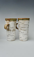 Birch Motif Travel Cup Set of Two II by Lenore Lampi (Ceramic Drinkware)